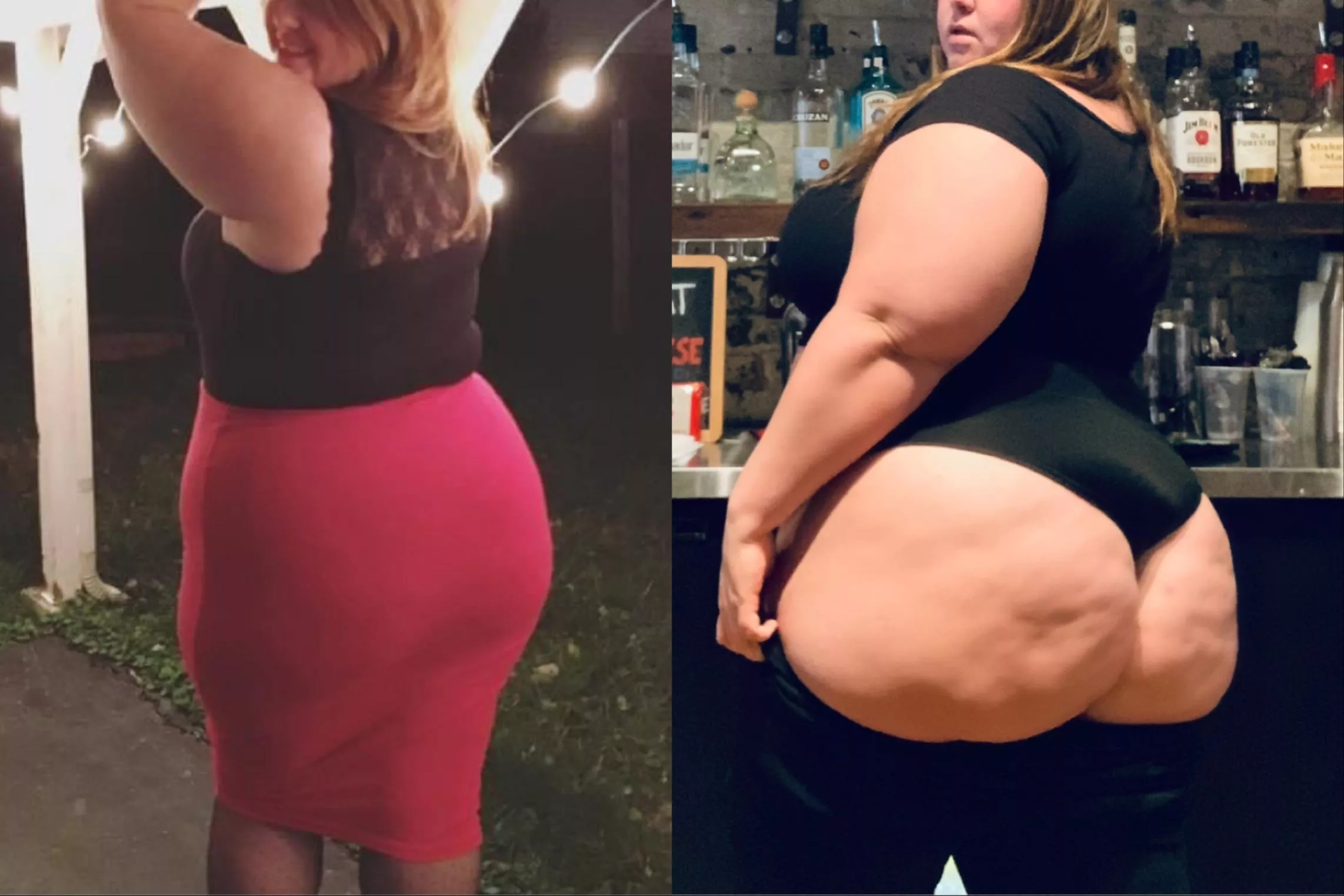 My god, look at what 90+ lbs has done to my booty