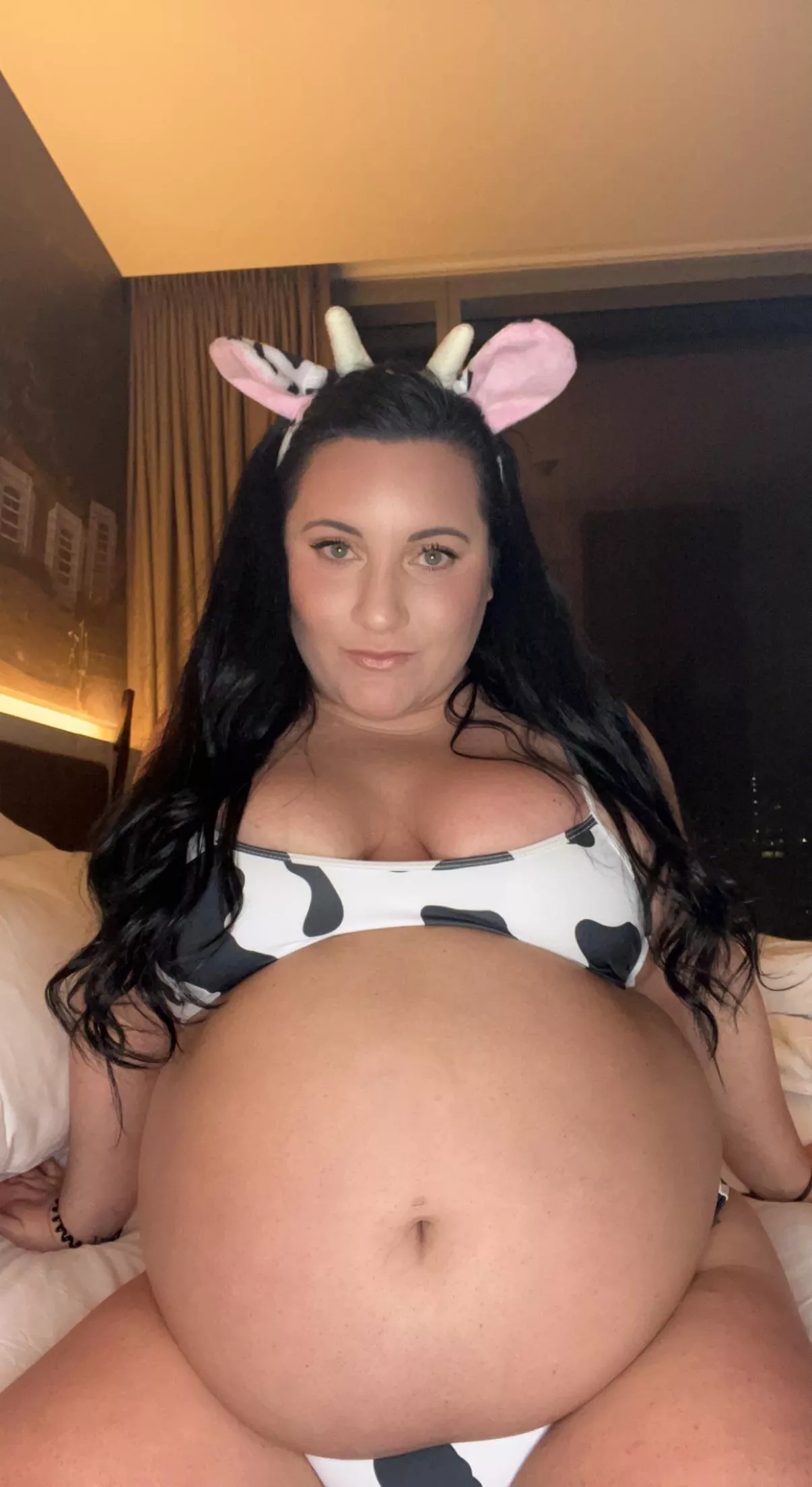 My gut is officially taking over my entire universe. I can’t wait to just be a massive belly blob with little limbs attached… rolled around for feeding and fucking and literally nothing else