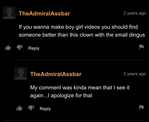 My guy learns self reflection in his post nut clarity