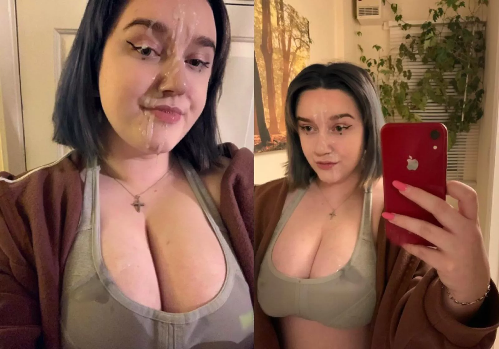 My gym partner maxed out on my face 💦