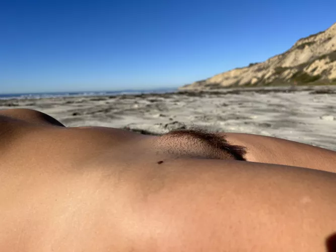 My hairy little mound at the beach.
