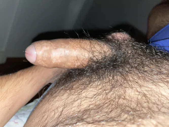 My hairy uncut dick…