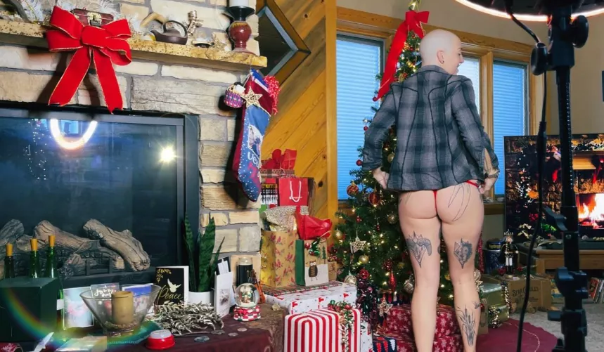 My holiday outfit is just red undies.