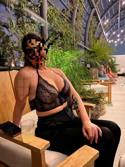 My Hot Wife! NYE 2022 Rooftop Party! If she knew how bad I want to see her taken! First time see through public! Would you