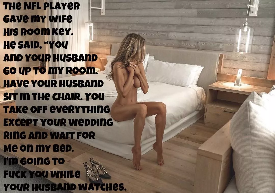 My Hotwife and I waited for the NFL player to come back to his room. My Hotwife and I waited for the NFL player to come back to his room.