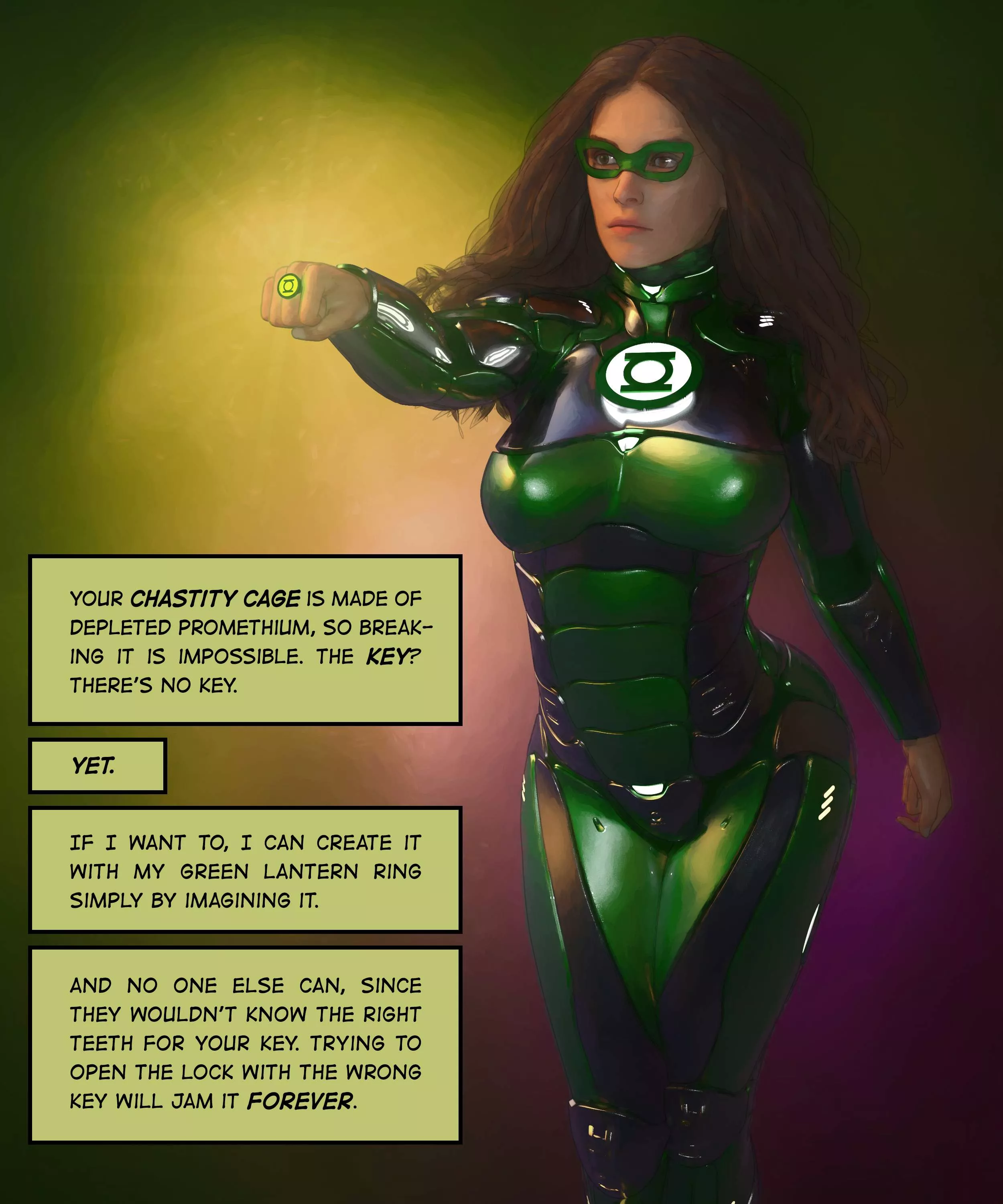 My Keyholder Is A Green Lantern