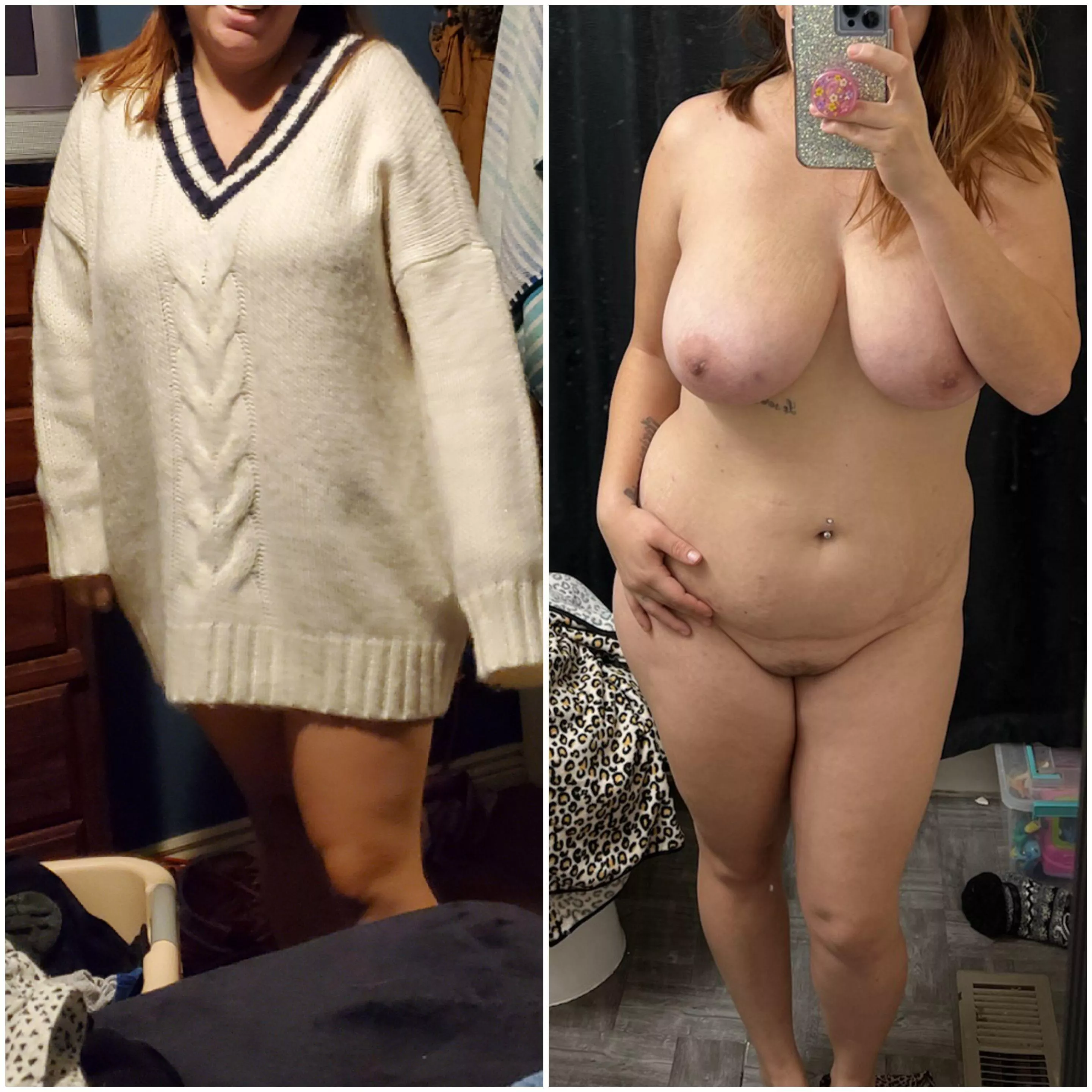 My latina wife dressed and undressed [image]