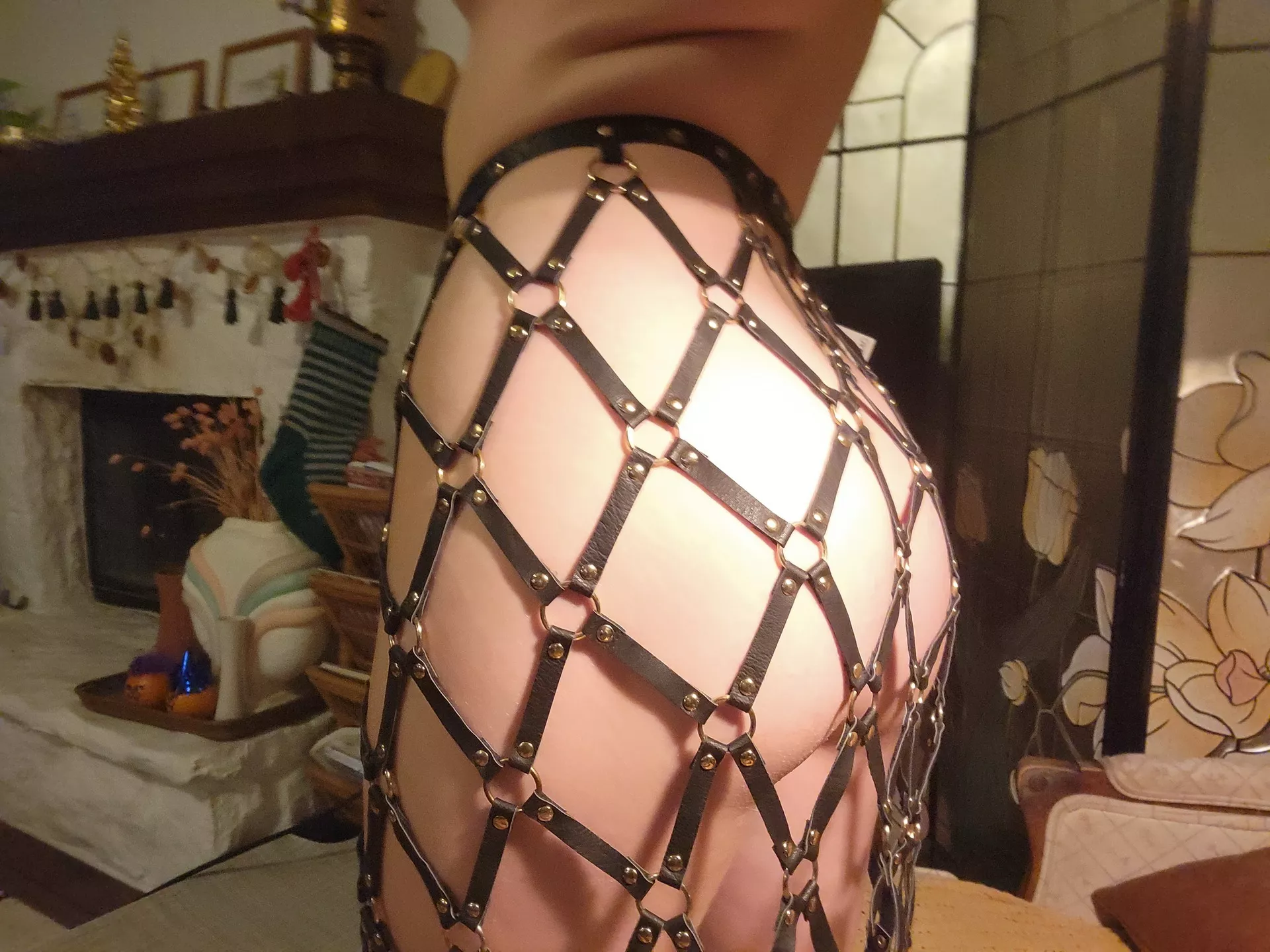 My leather skirt (if you can call it that 😅