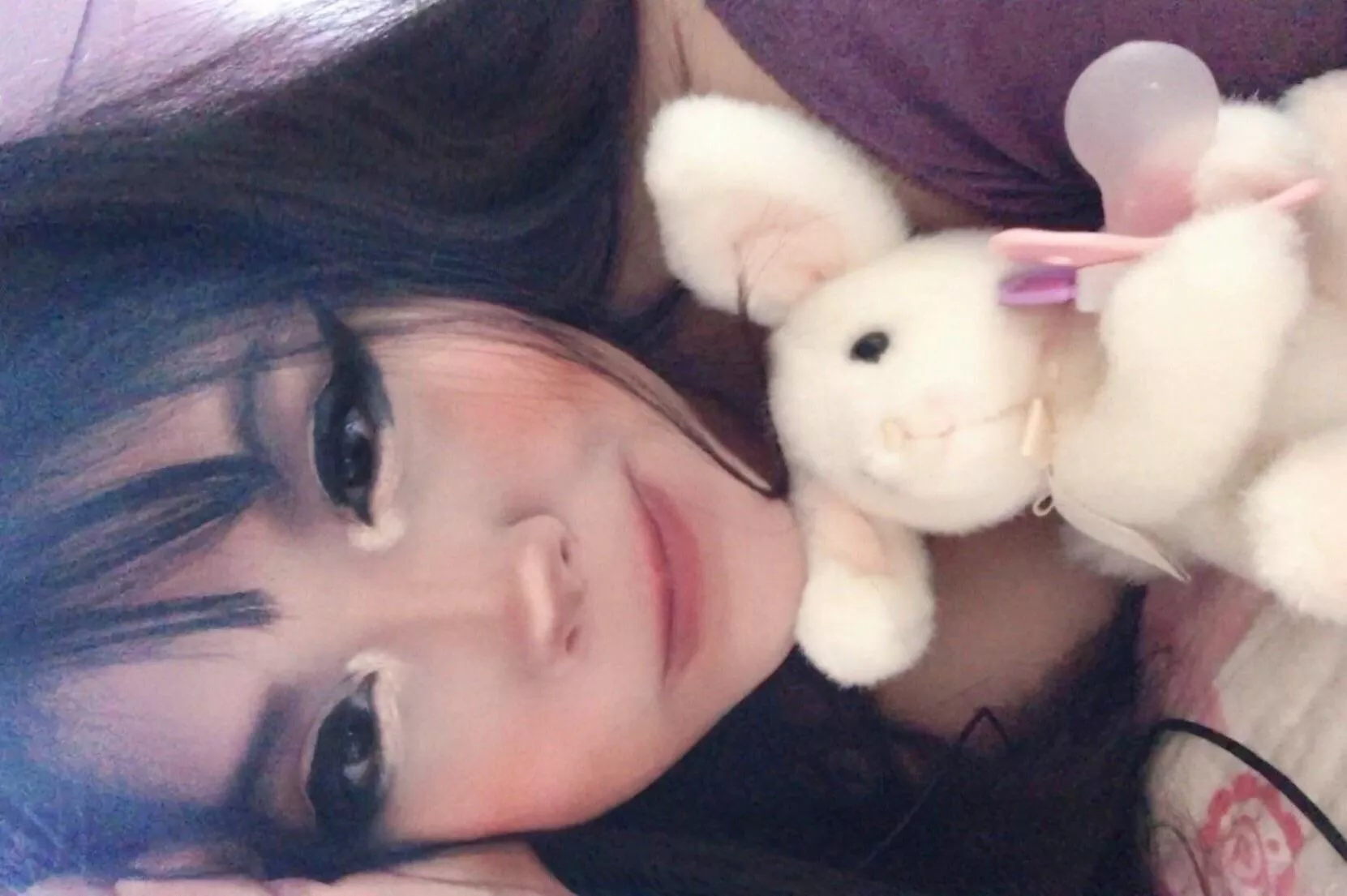 my little bunny holds my binkie when I not using it :)