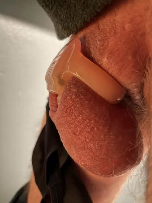 My little clit is completely hidden by my balls…