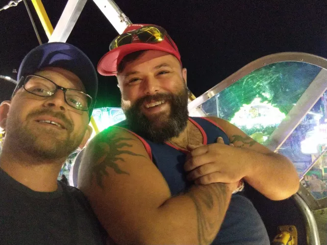 My love and I on the ferris wheel 👨❤️👨🎡