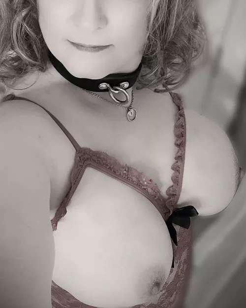 My [M]aster has me double collared [f]or day and night. He wants to be sure it's known my ass and pussy are his.