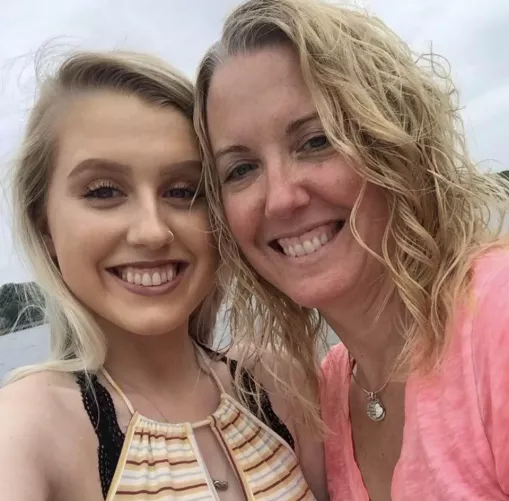 My mom and myself, believe she’s a grandma already?