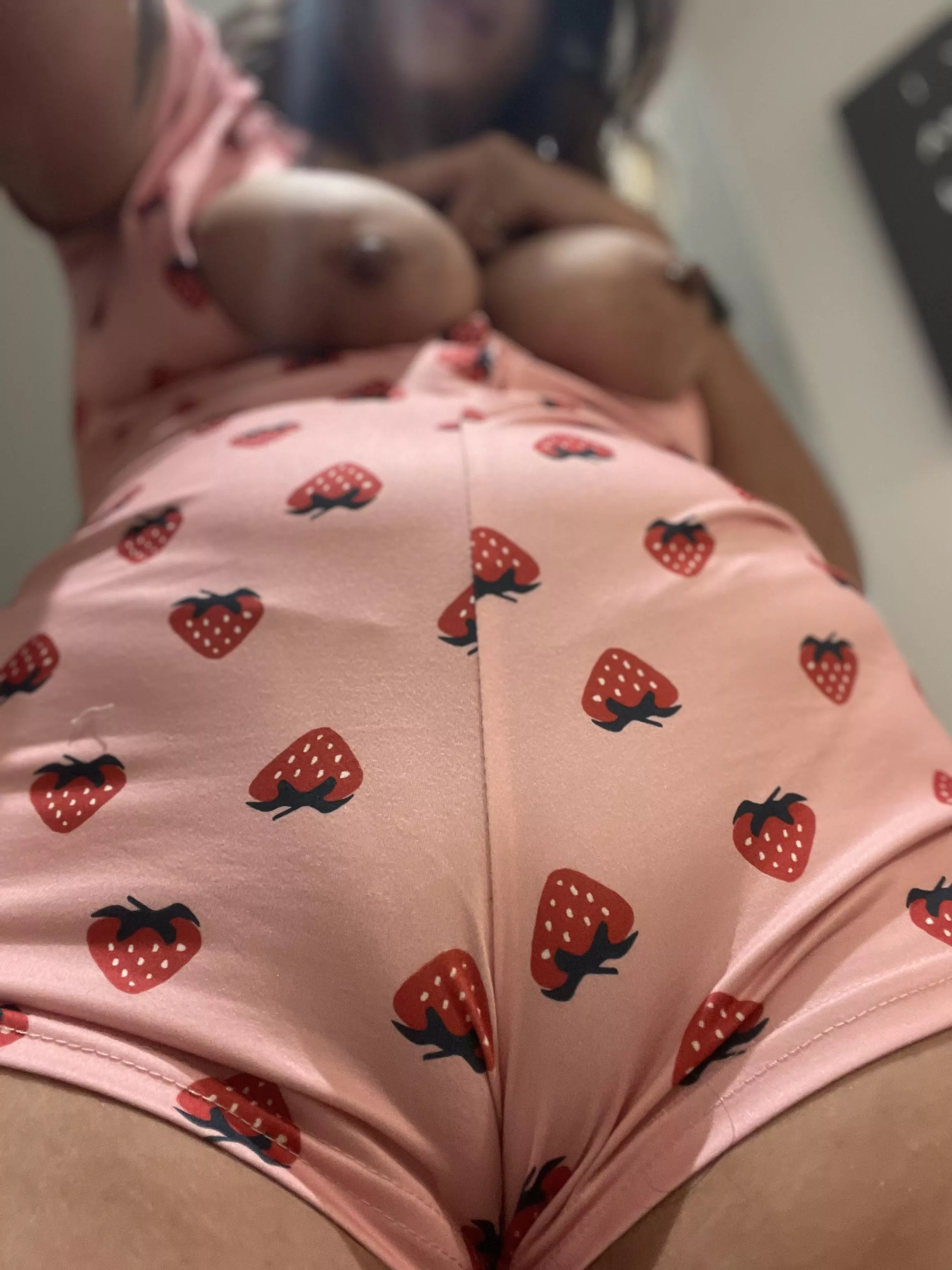 My new cute pyjamas really slide right between my lips