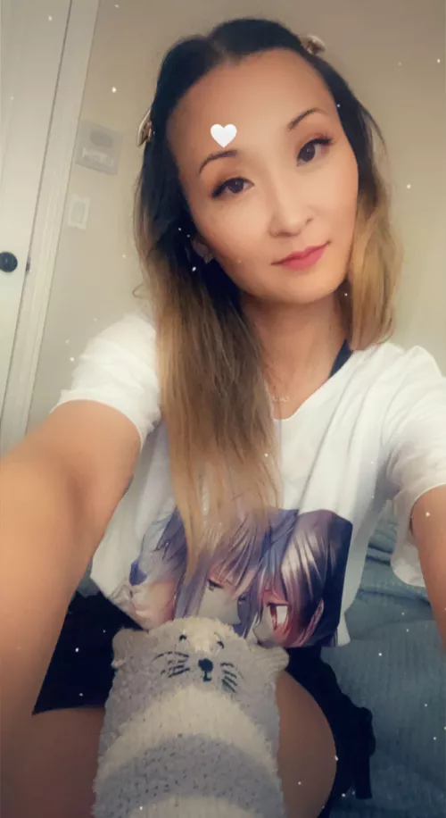 💗 my new Kamisama kiss fangirl tee and knee higgh fox socks 💜😉