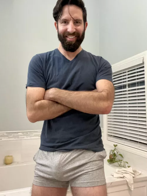 My new shorts are a bit snug. Can I go in public with these?