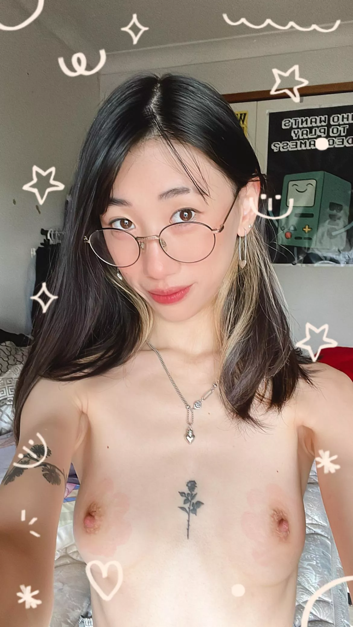 My nipple covers left marks on my titties 🌸