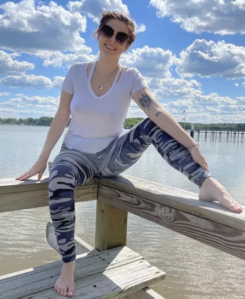 My nipples almost tore through this white t-shirt