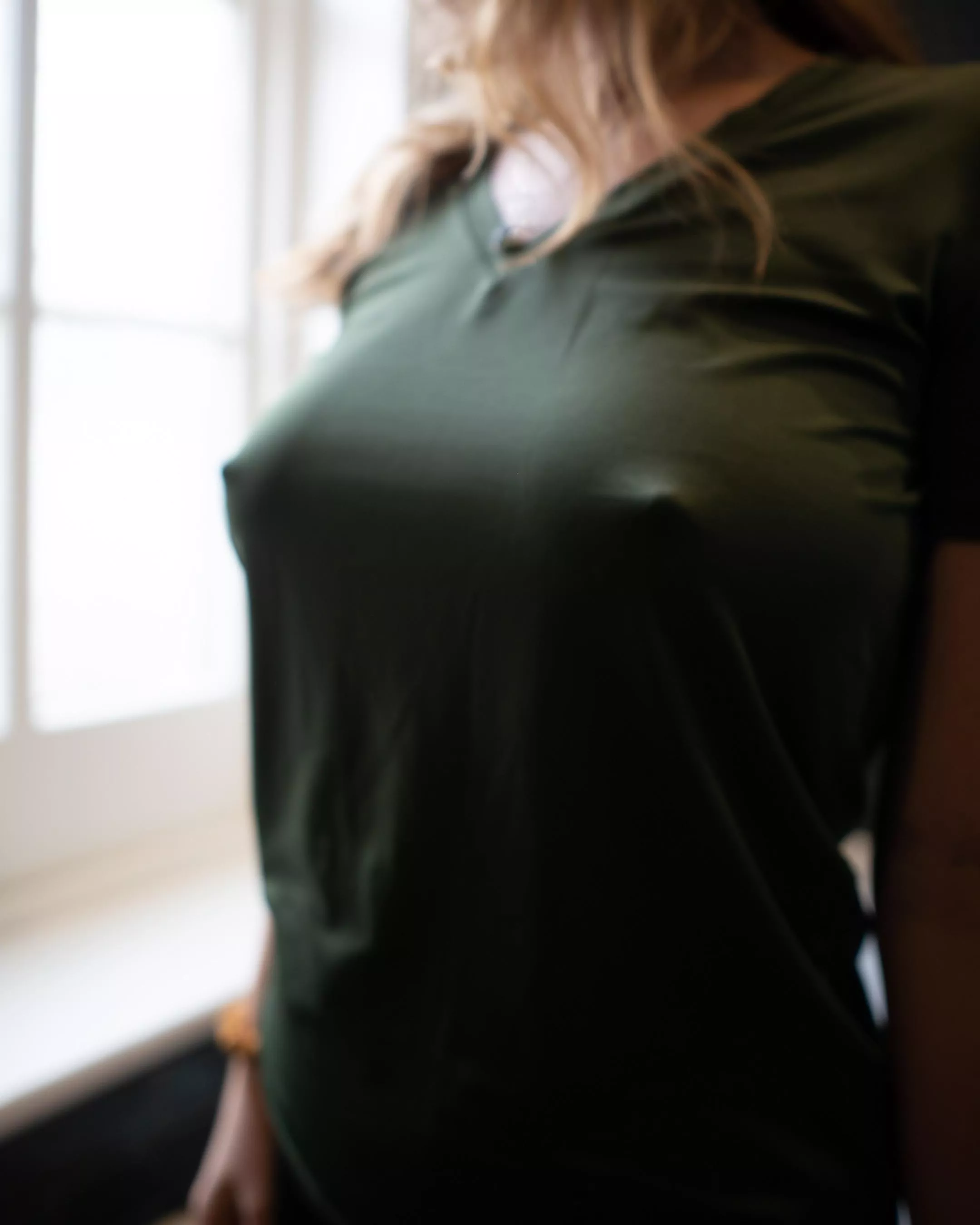 My nipples are so sensitive I literally get dripping wet all day when I wear a shirt like this, the fabric feels so good.