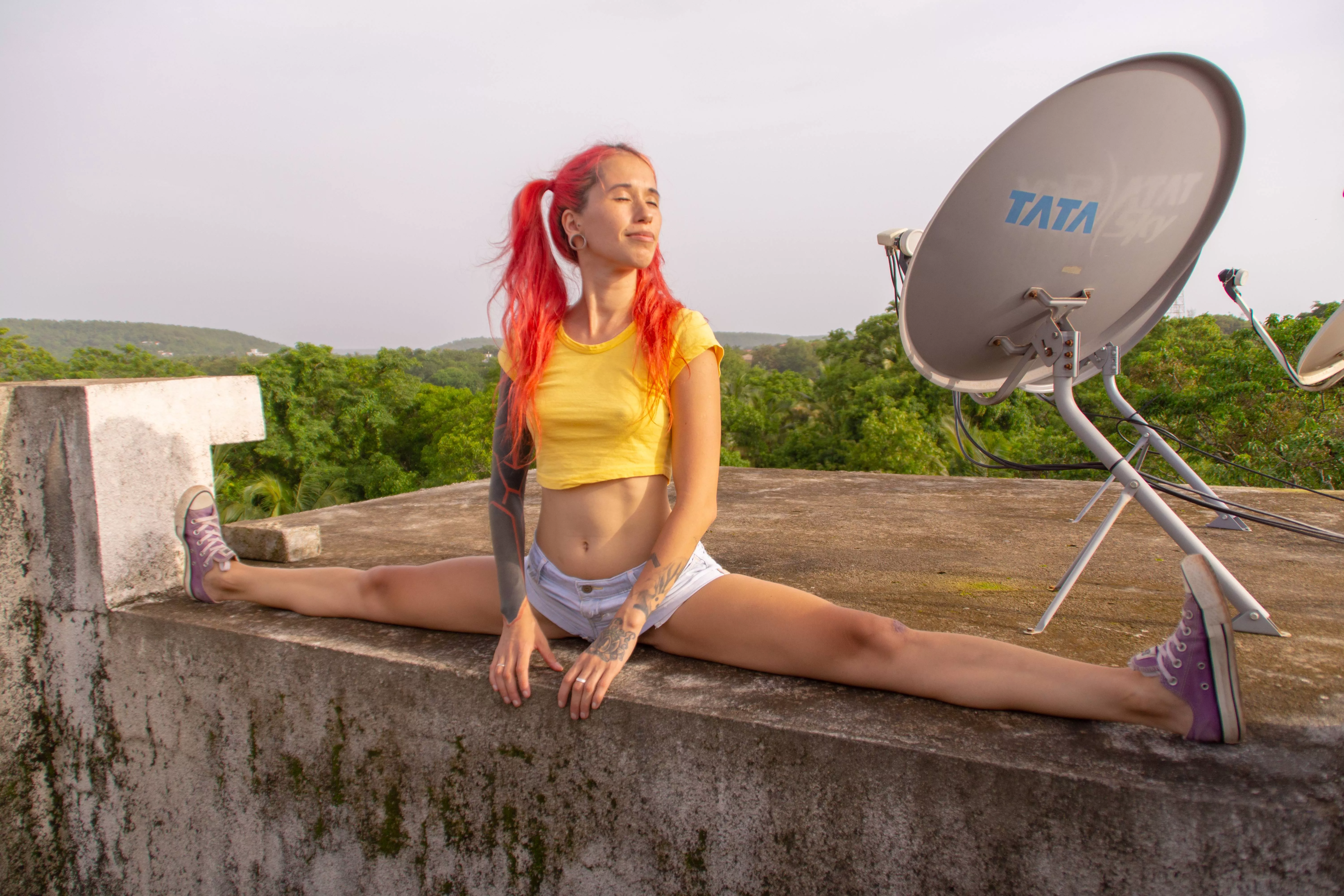 My nips are so hard they stretch my top