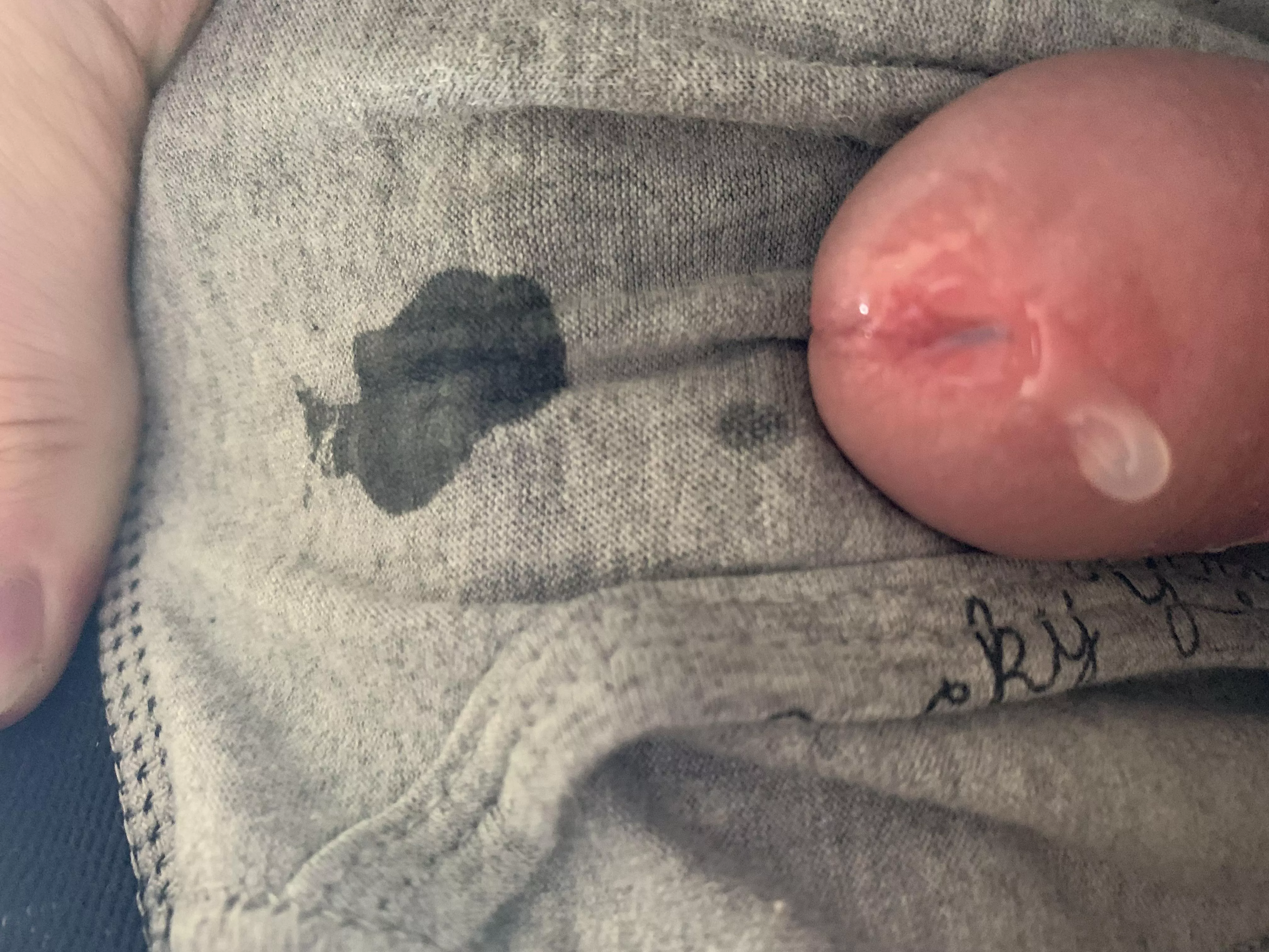 my precum has never looked so creamy! wish someone would clean up my tip~