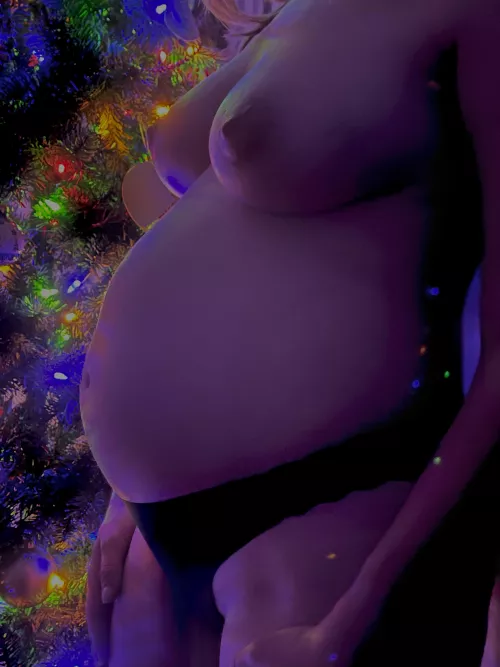 My pregnant wife, Merry Christmas!