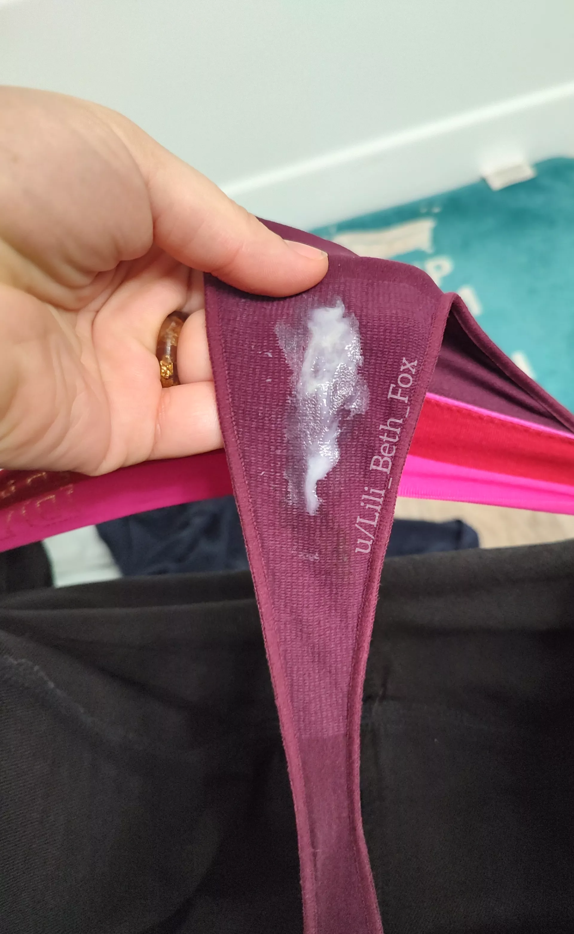 My pussy leaves every panty I wear sticky and sweet 😋 [OC]