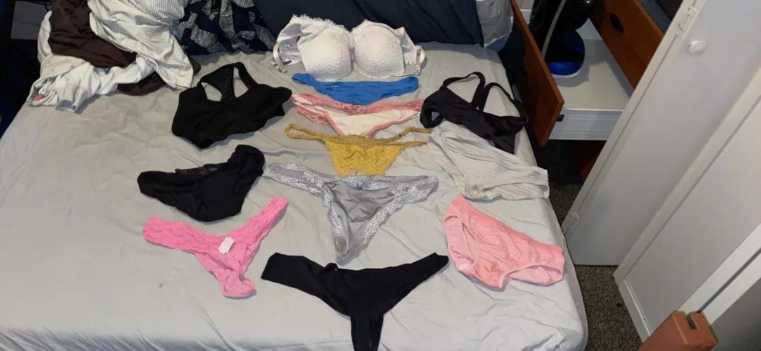 My roomates stolen panties and bras!