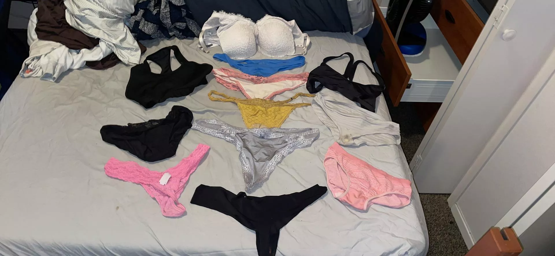My roomates stolen panties and bras!