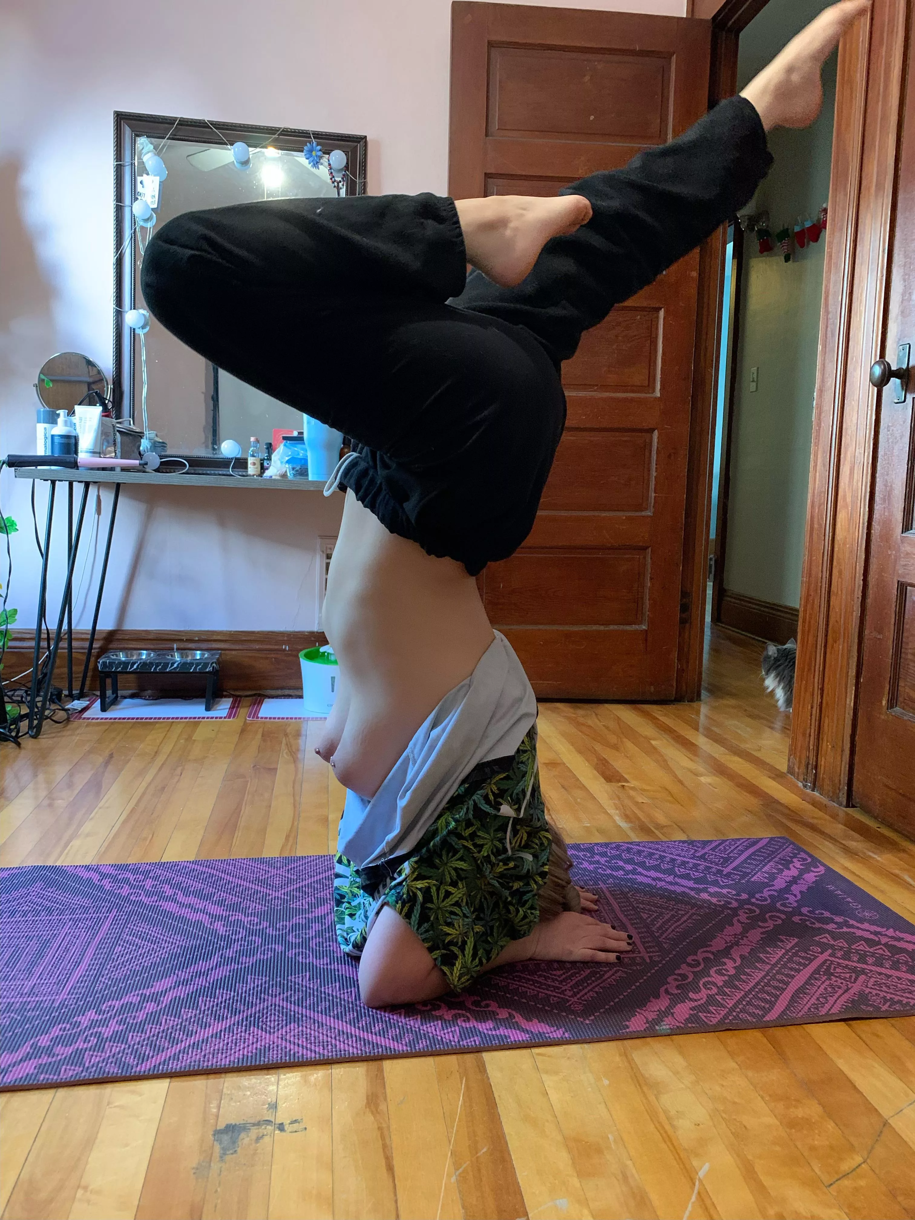 my shirt kept falling down during practice the other day ;)