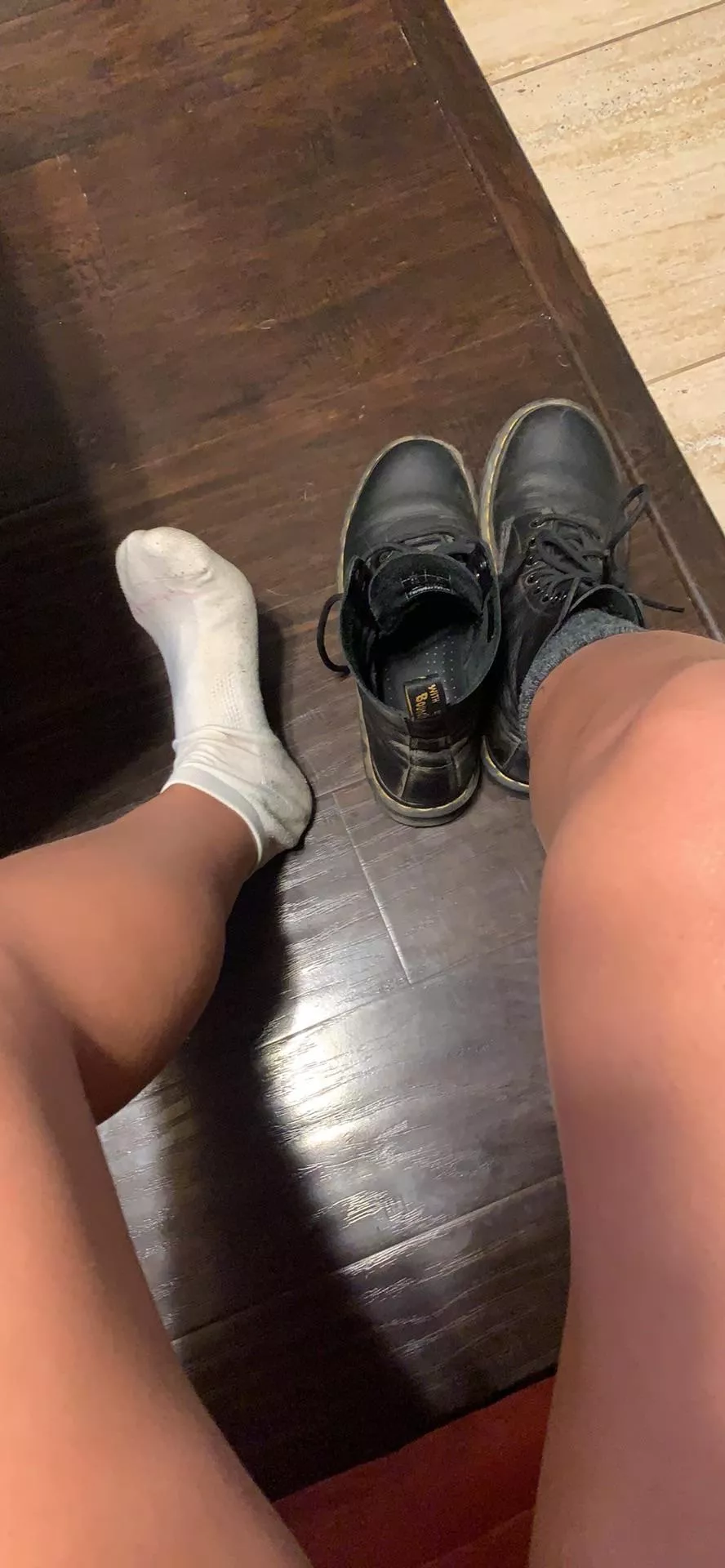 My socks are drenched after walking in docs plus wool socks β¨ Double layer = double trouble π My socks are drenched after walking in docs plus wool socks β¨ Double layer = double trouble π