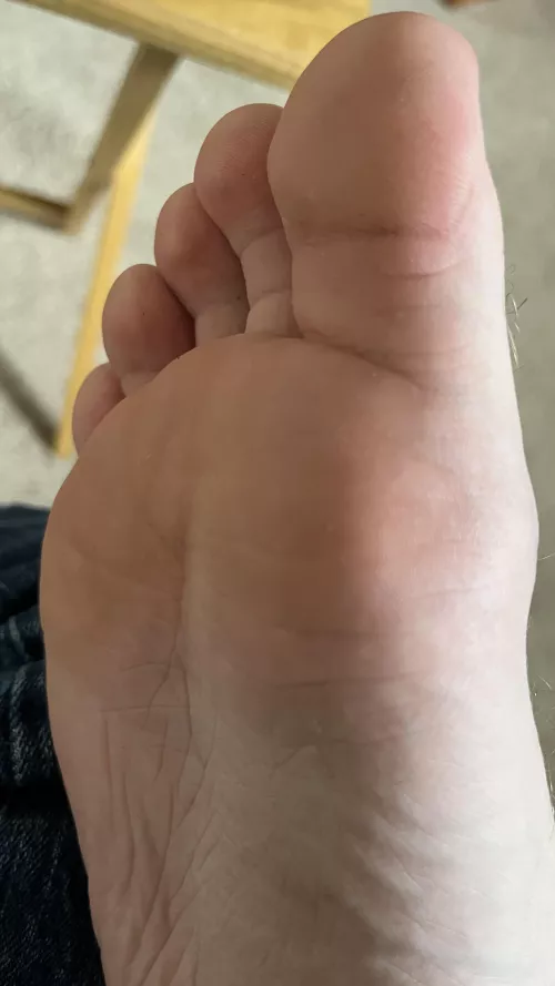 My soft college feet, fresh from my shoes… love how warm my soles get after a long day 🤤