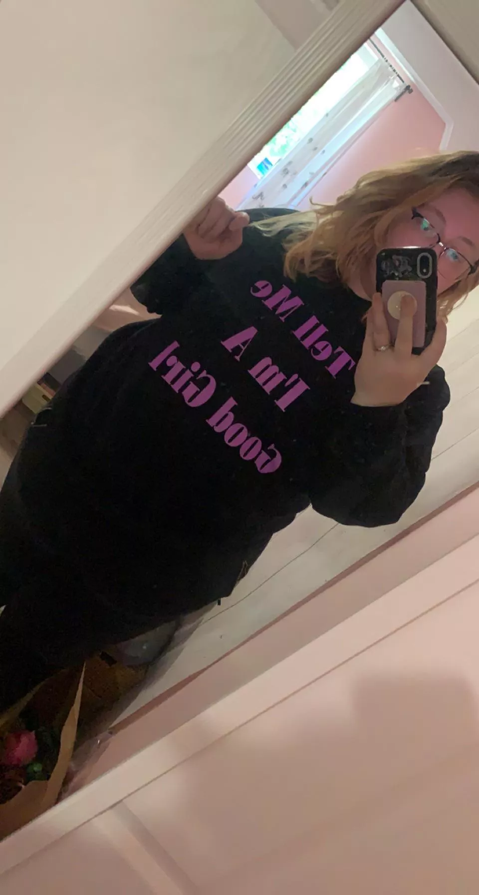 My “something creative” project for today! *inspired by a sweater I saw on etsy*