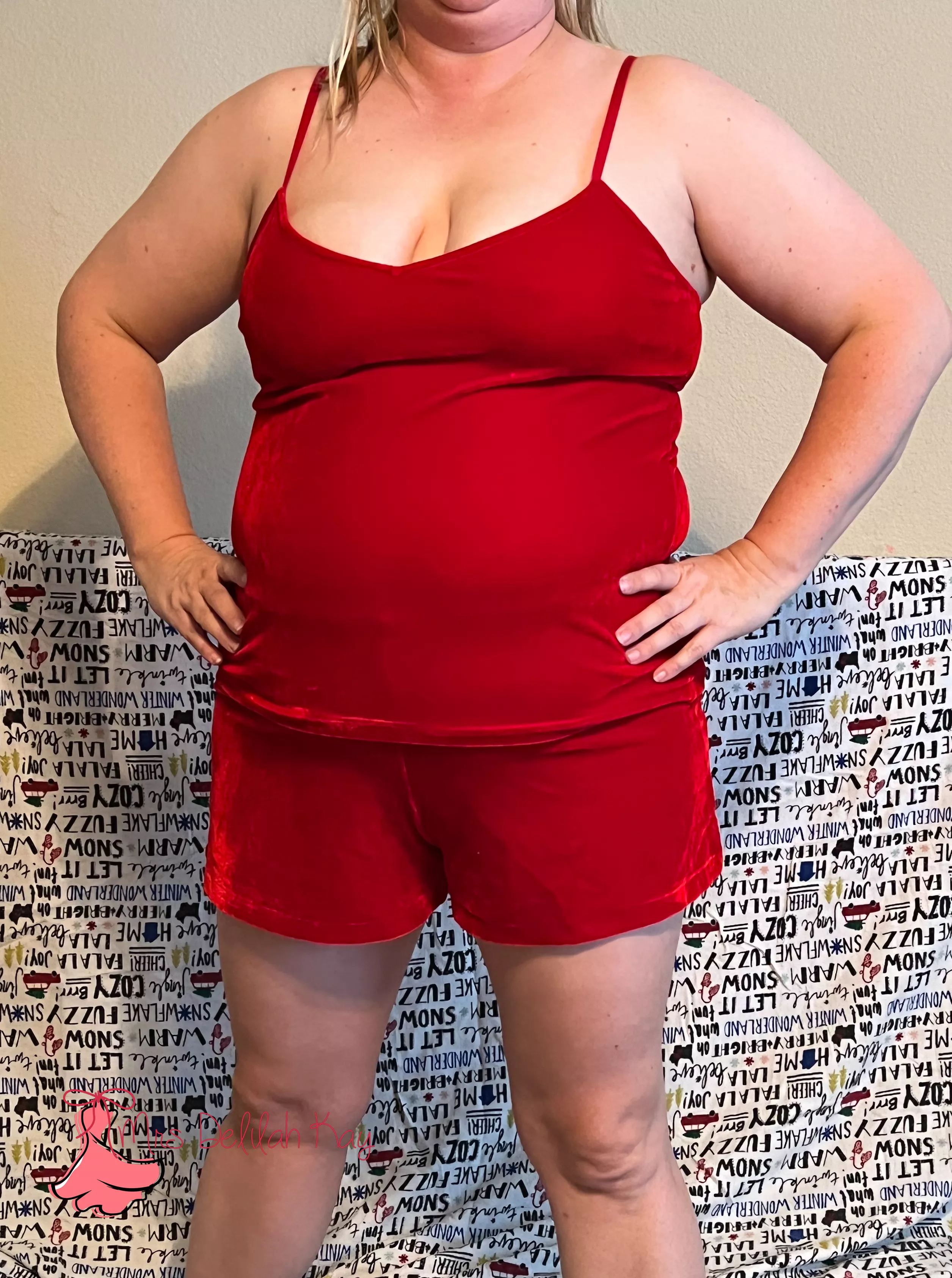 my super comfy red PJ set....