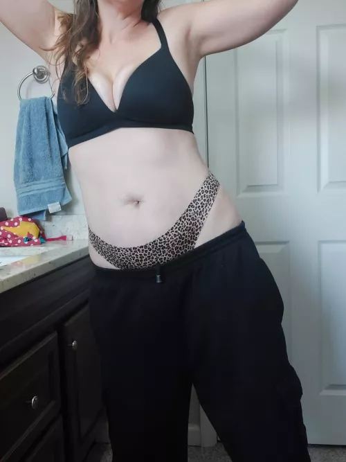 My sweatpants are riding low, so I can't really wear them outside... but I suppose I'll keep them. I mean, it's a pretty sexy look right?