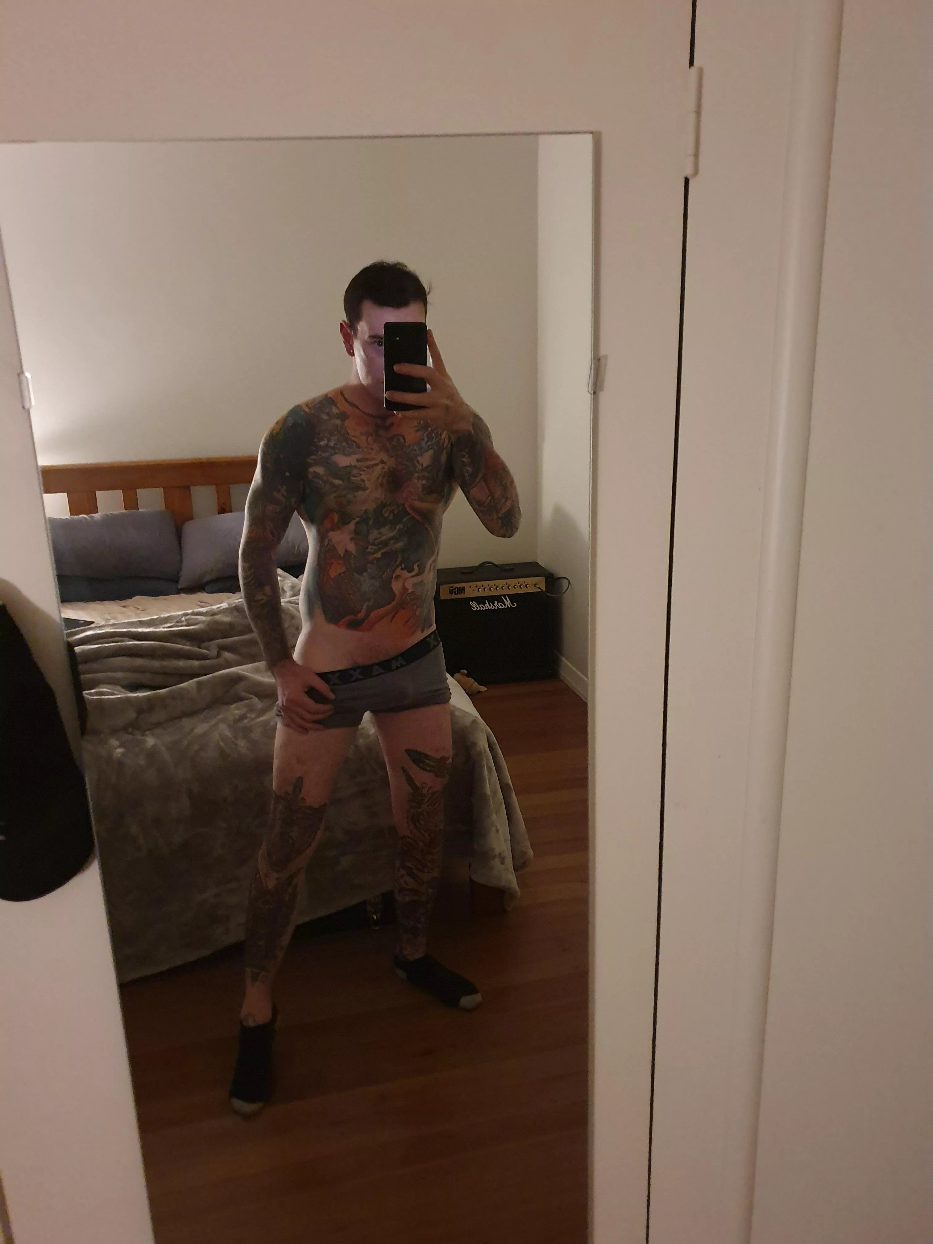 My tattoos kinda make it look I have skin color shorts. PMS welcome My tattoos kinda make it look I have skin color shorts. PMS welcome
