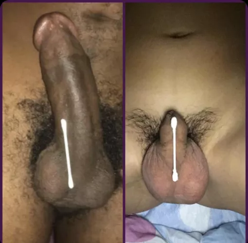 my tiny asian dicklet compared to a real cock
