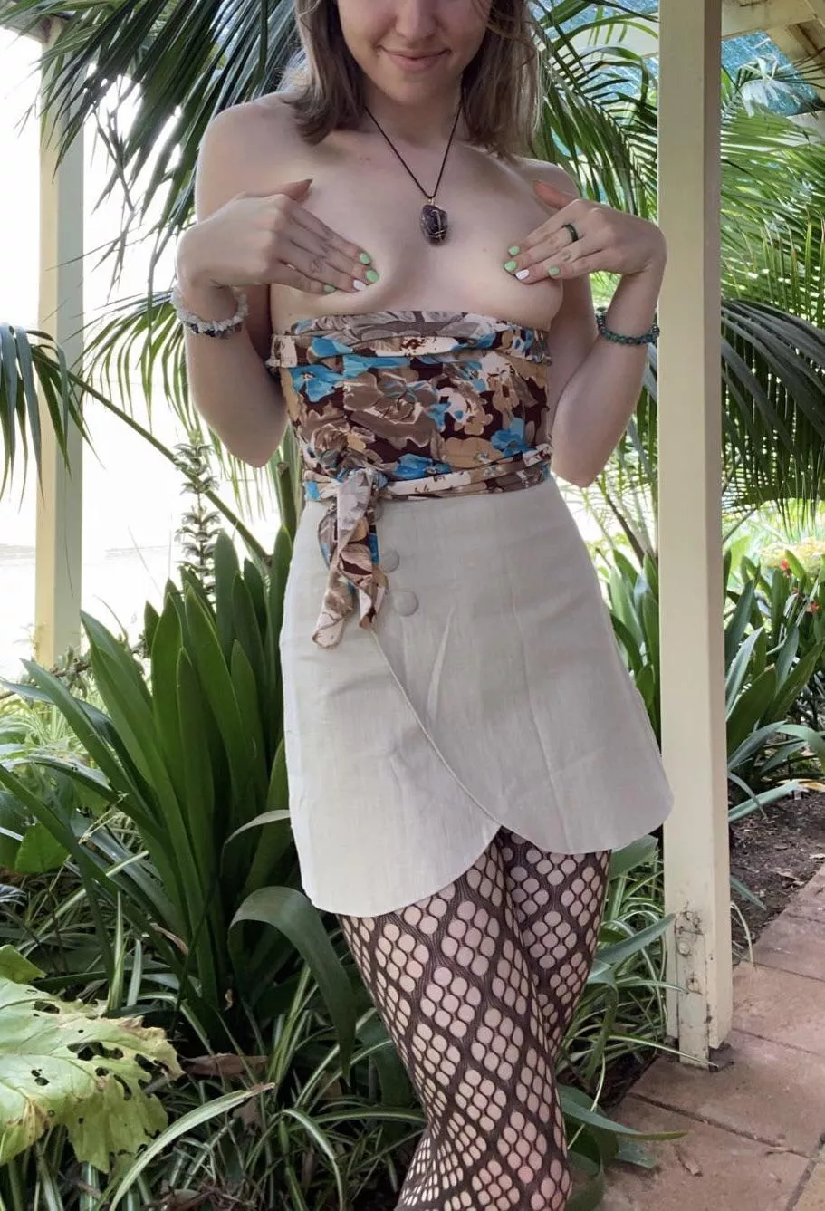 my top slipped down, and no undies… oopsies