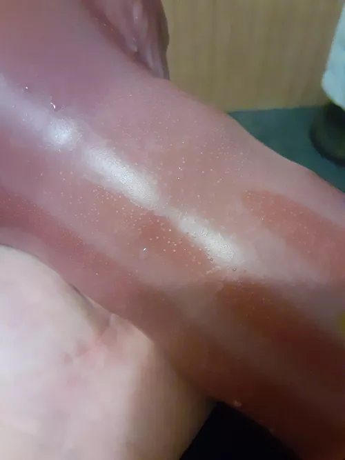 My toy suddenly has a coarse texture and small white dots all over it. What happened and can I fix it?