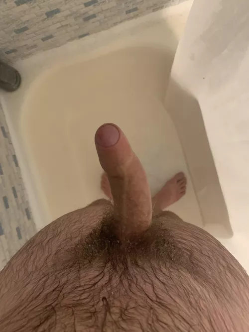 My uncut semi in the shower - who’s joining me ;)