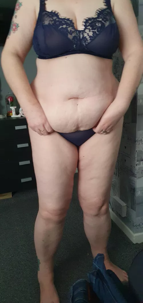 My wife with her new underwear