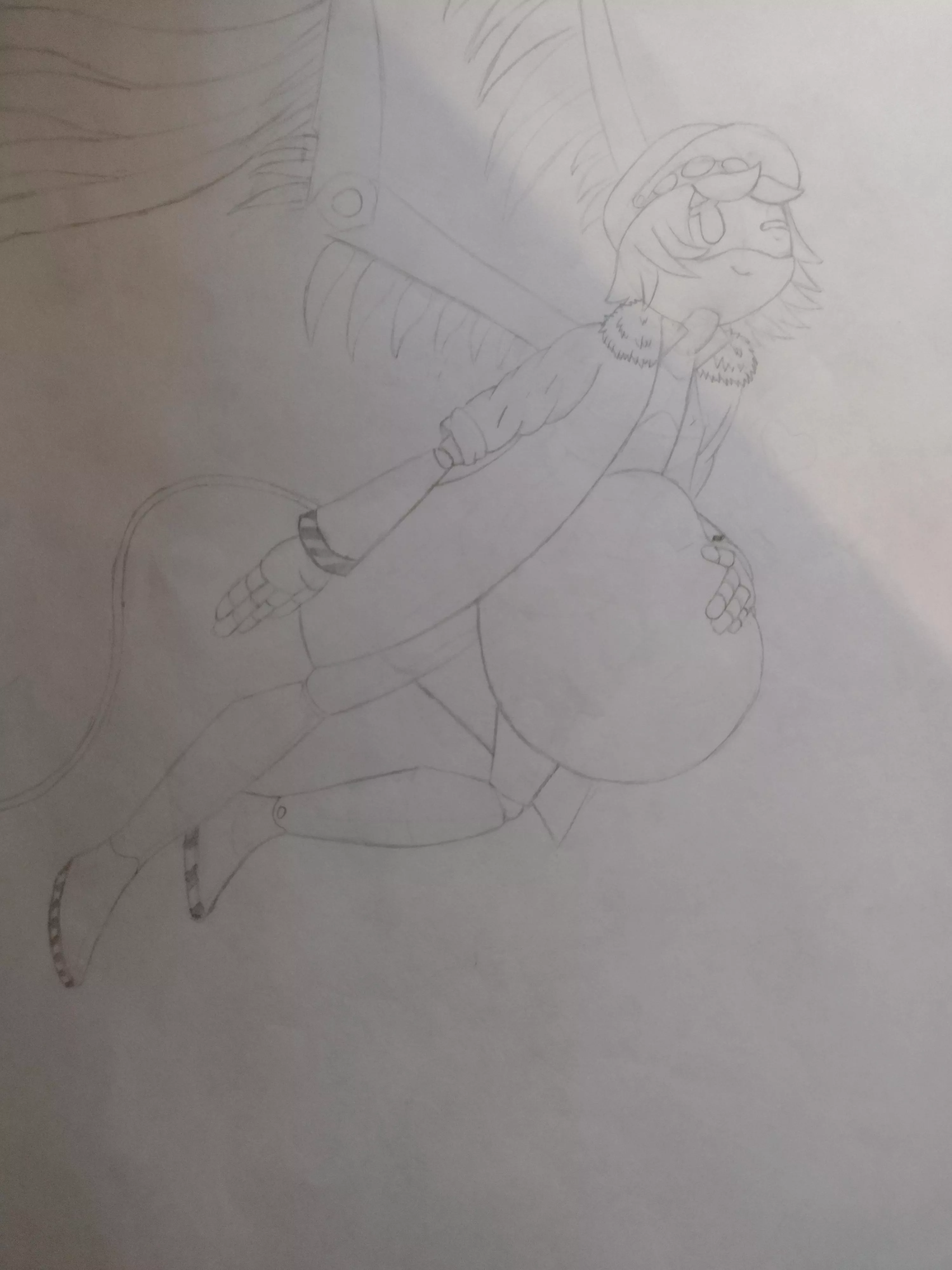 N taking his prey for a fly (made by me!)