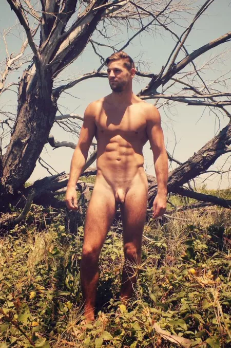 “Naked in nature” …