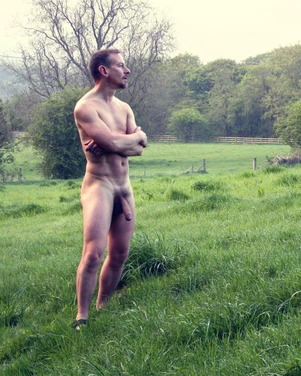 “Naked in the field” …