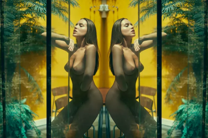 Naked reflection (Will try to post her new stuff in higher quality as I get it)
