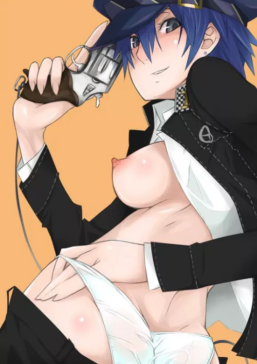 Naoto’s ass, tits, and gun