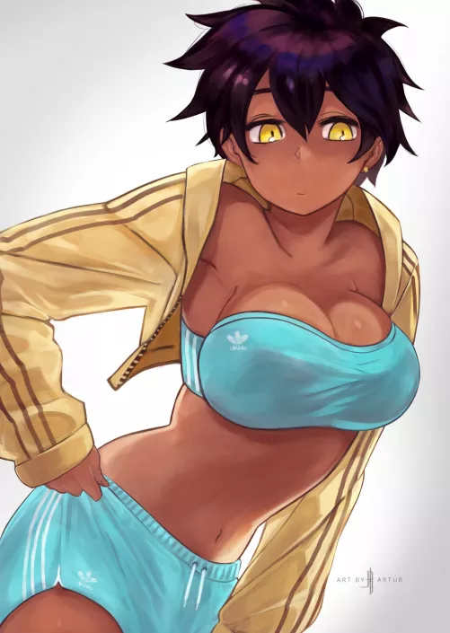 Natsumi trying out her new track suit (J_Artur) [My Senpai Is Annoying]