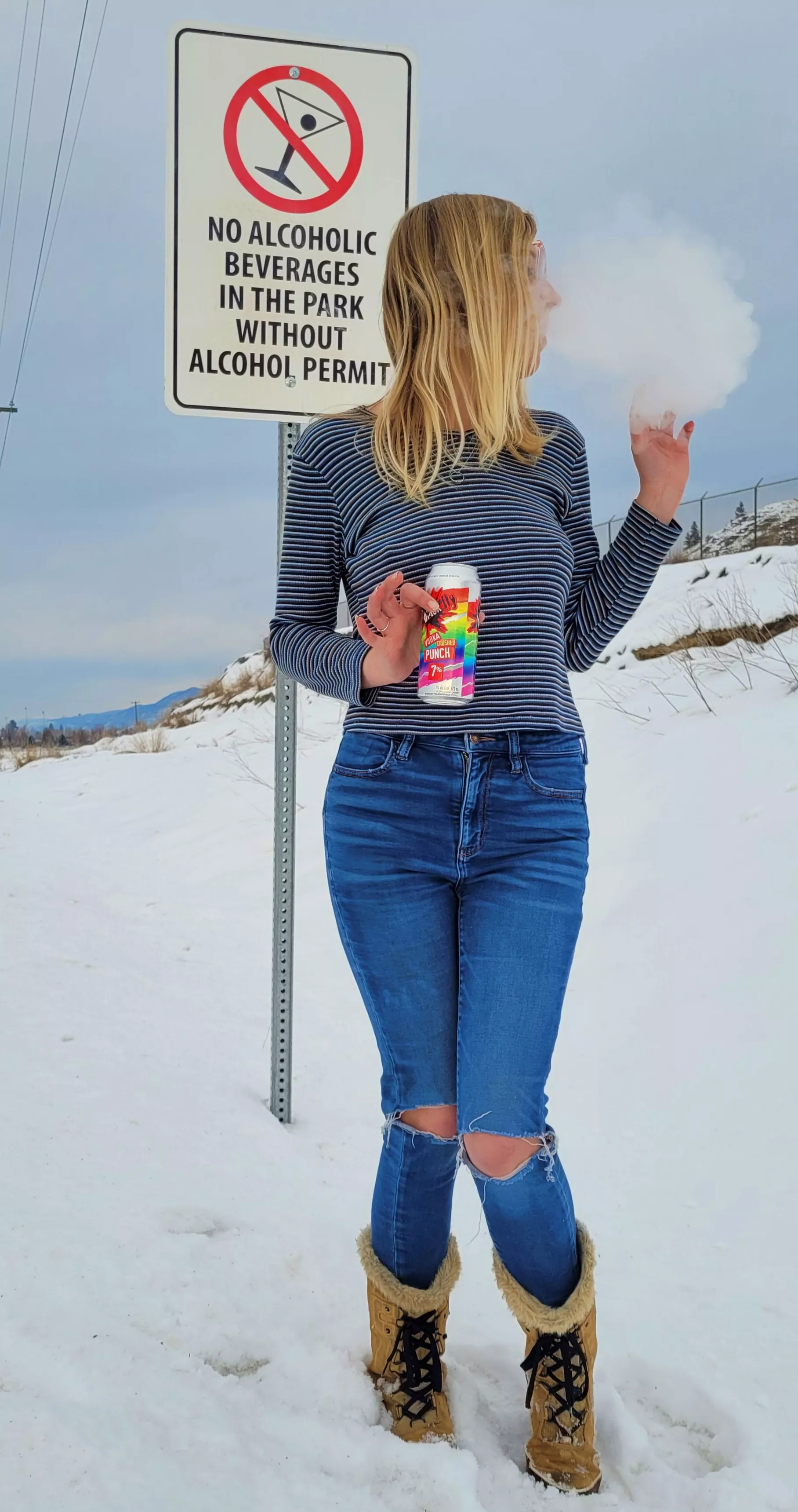 Naughty girl's bad habit ;)