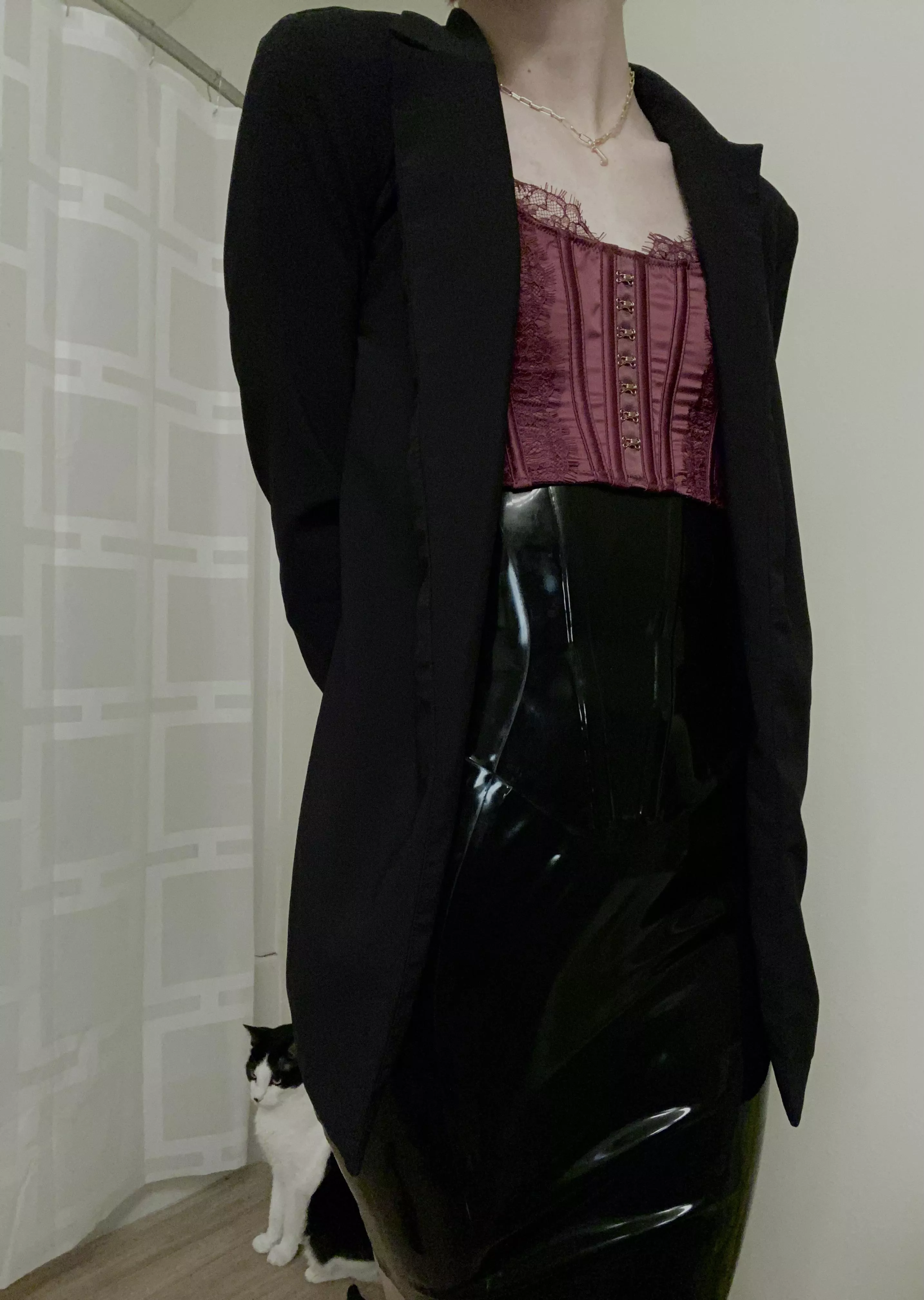 Need a latex jacket to complete this