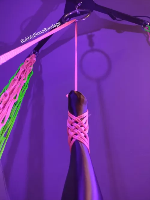 Neon ropes and black lights! What a fun combination!